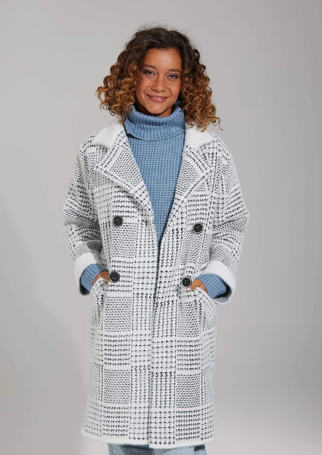 2024 Coats - Mist BW Chequer