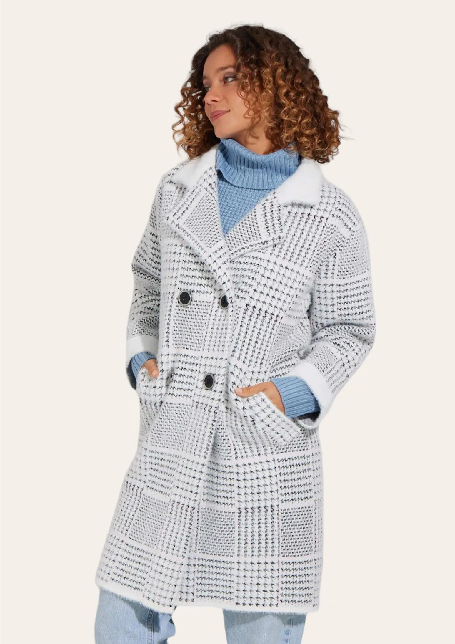 2024 Coats - Mist BW Chequer