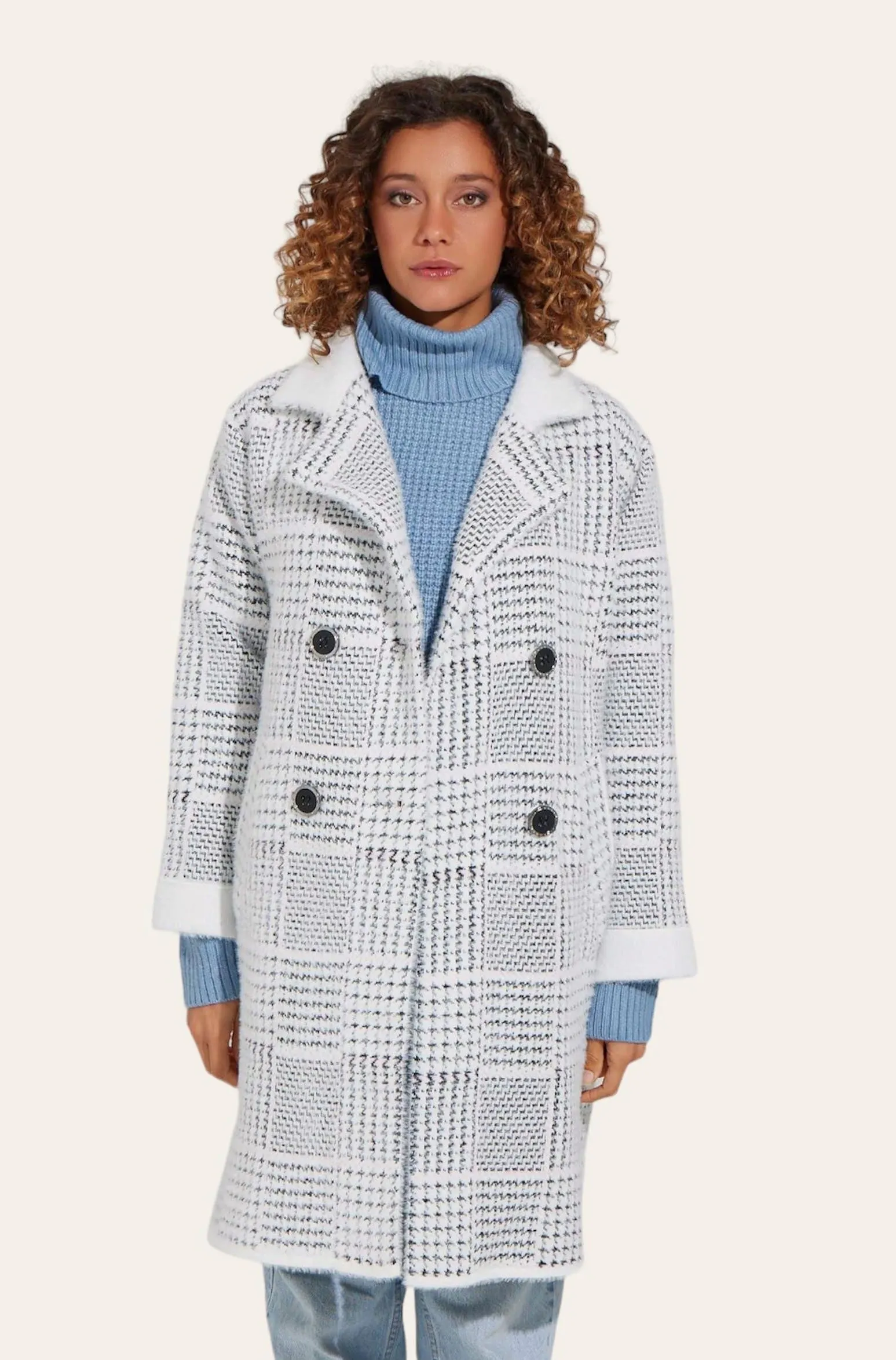 2024 Coats - Mist BW Chequer