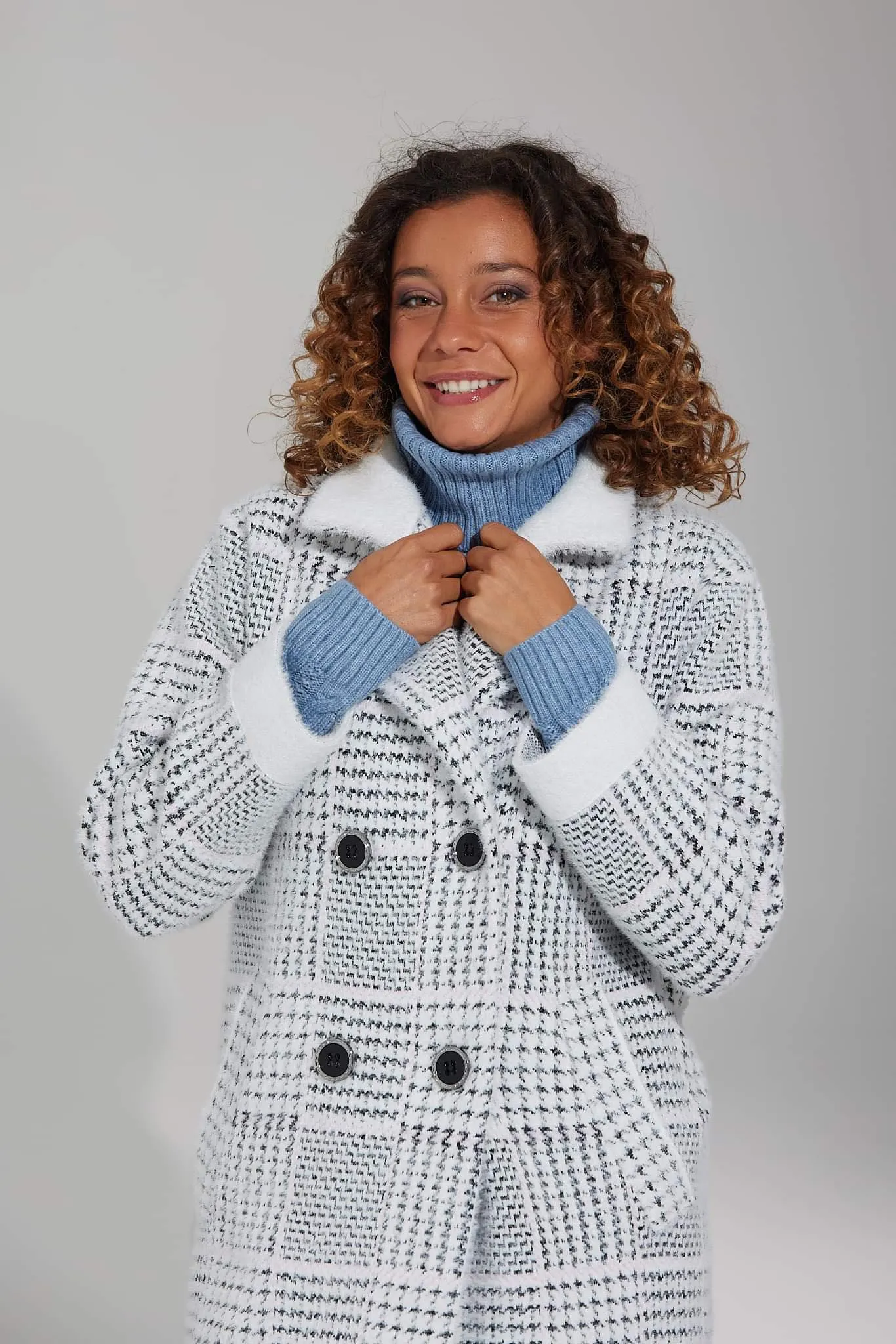 2024 Coats - Mist BW Chequer