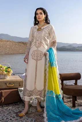 3 Pc Unstitched Embroidered Lawn With Embellished Dupatta CFL22-05