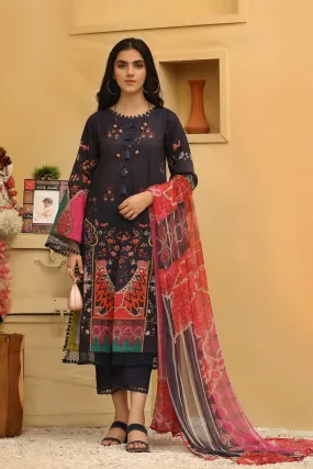 3-pc Unstitched Lawn with Chiffon Dupatta CP-37