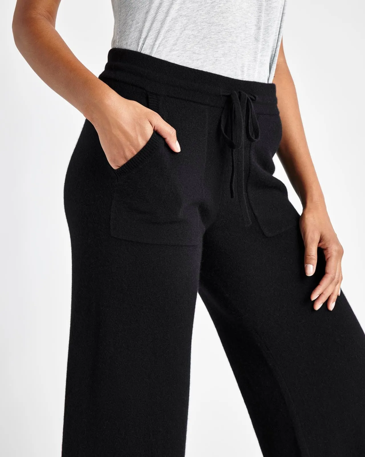 Aksel Cashmere Wide Leg Pant