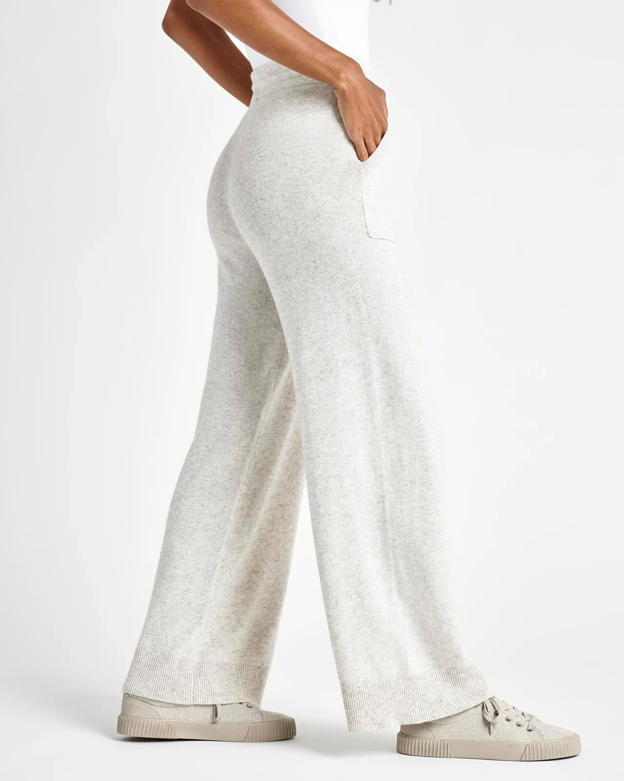 Aksel Cashmere Wide Leg Pant