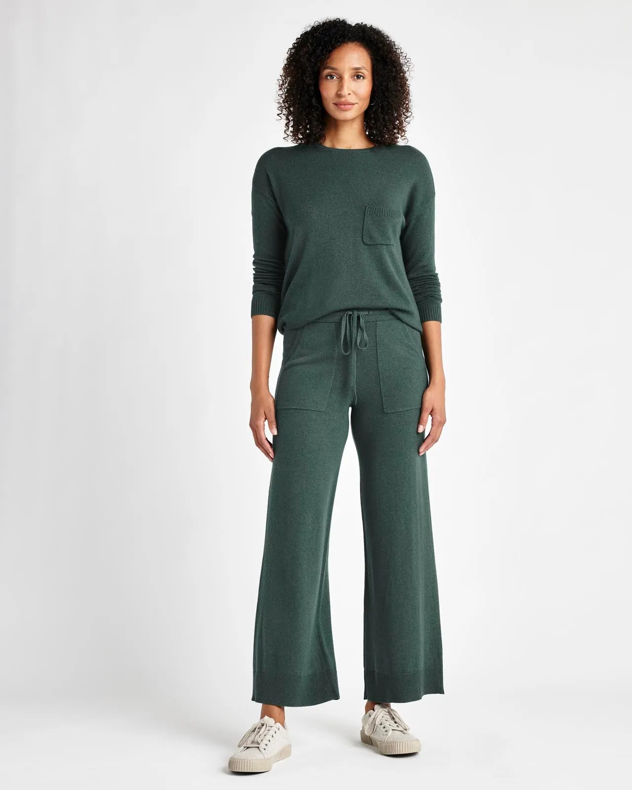 Aksel Cashmere Wide Leg Pant