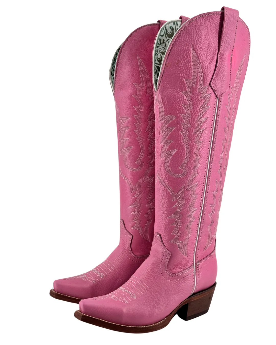 Alexa Aguila Tall Wide Calf Friendly Snip Toe Cowgirl Boot FINAL SALE