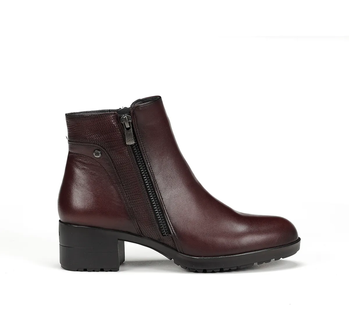 ALISS F1367 Burgundy Ankle Boot