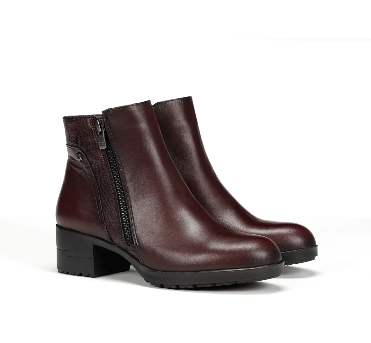 ALISS F1367 Burgundy Ankle Boot