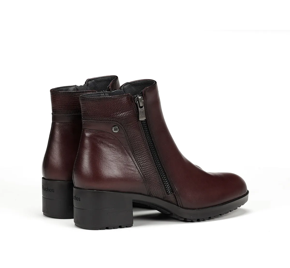 ALISS F1367 Burgundy Ankle Boot