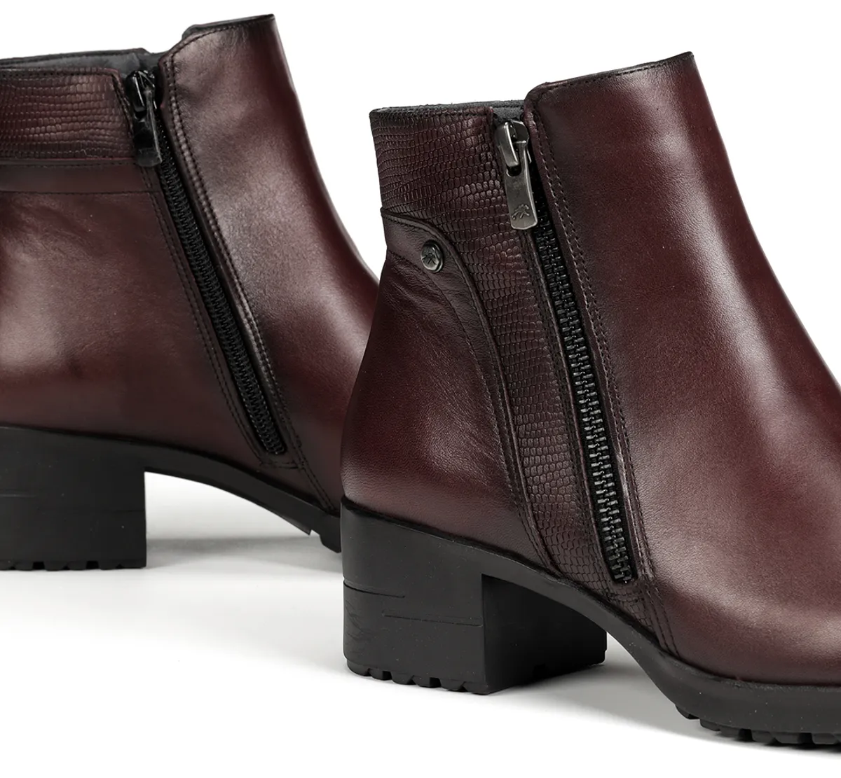 ALISS F1367 Burgundy Ankle Boot