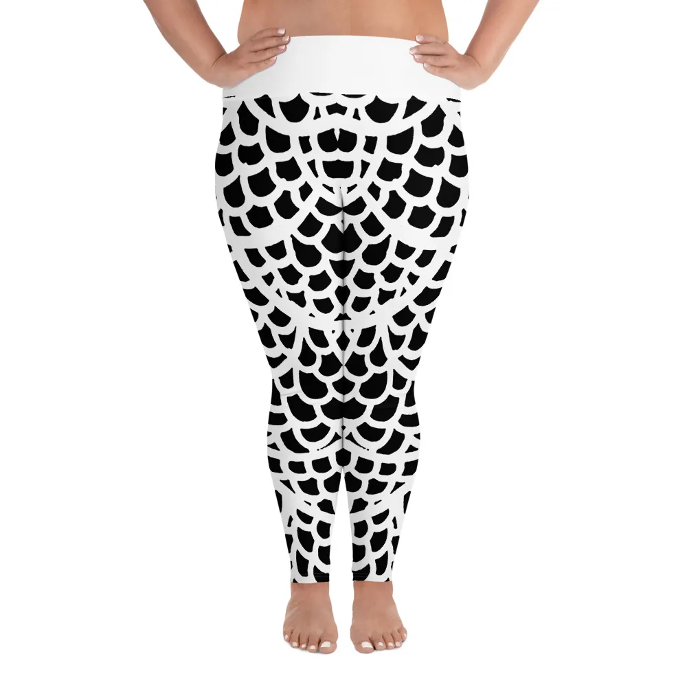 All-Over Print Plus Size Leggings Wind Over Water