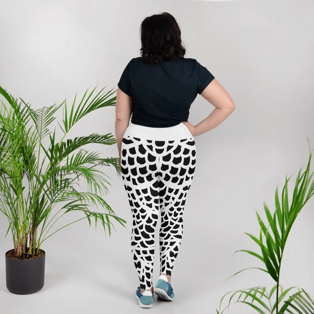 All-Over Print Plus Size Leggings Wind Over Water