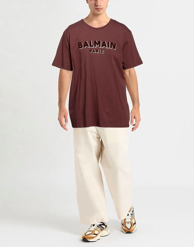 BALMAIN  |Short Sleeves Logo Luxury T-Shirts