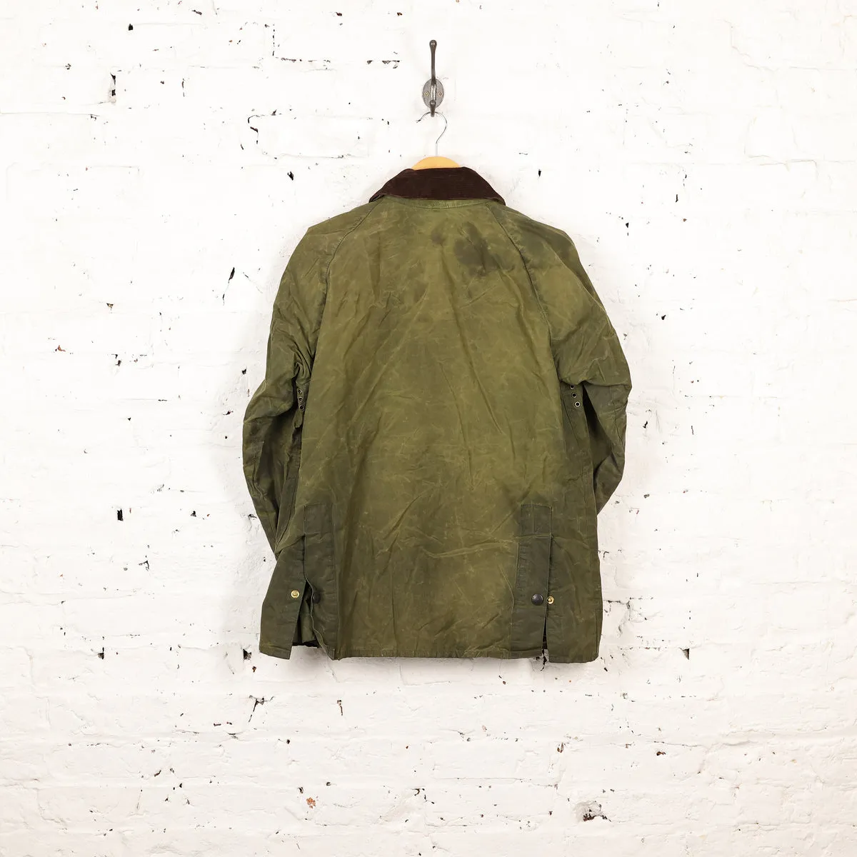 Barbour Bedale Four Pocket Wax Jacket - Green - XS