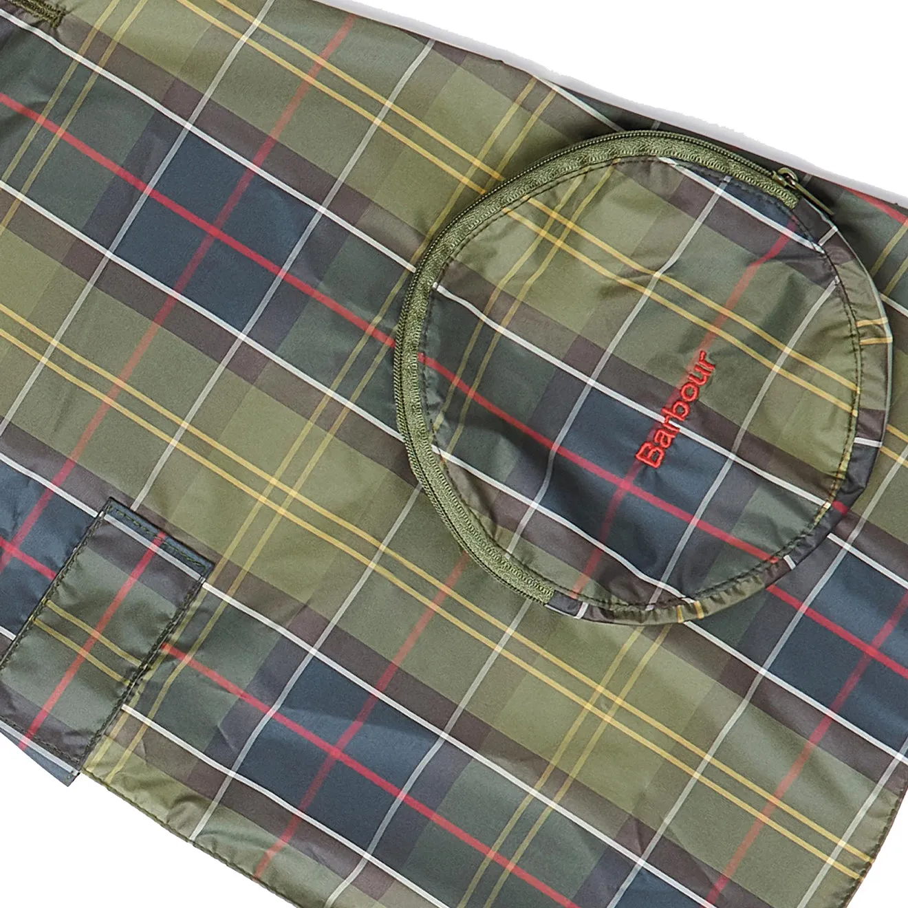 Barbour Packable Tartan Dog Coat Classic Tartan