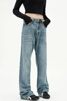 Basic Vintage Straight-Leg Jeans