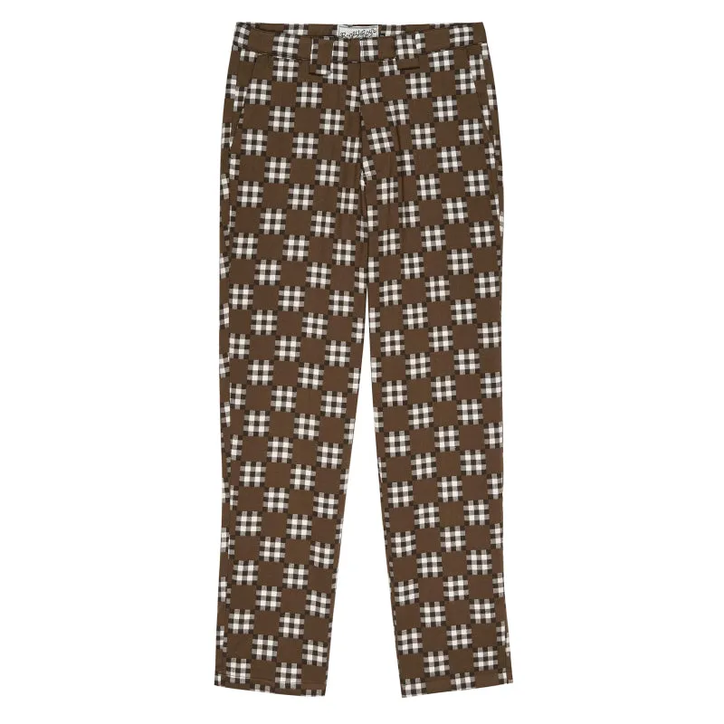 Big Check Pant - Brown