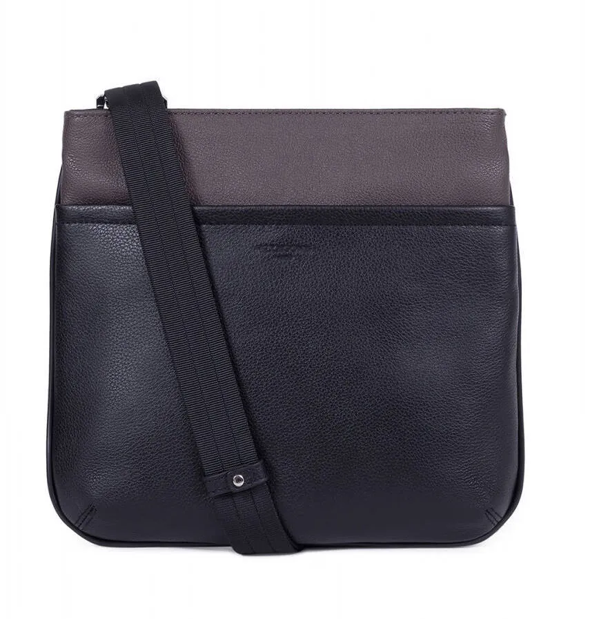 Black / taupe calfskin bag 686802