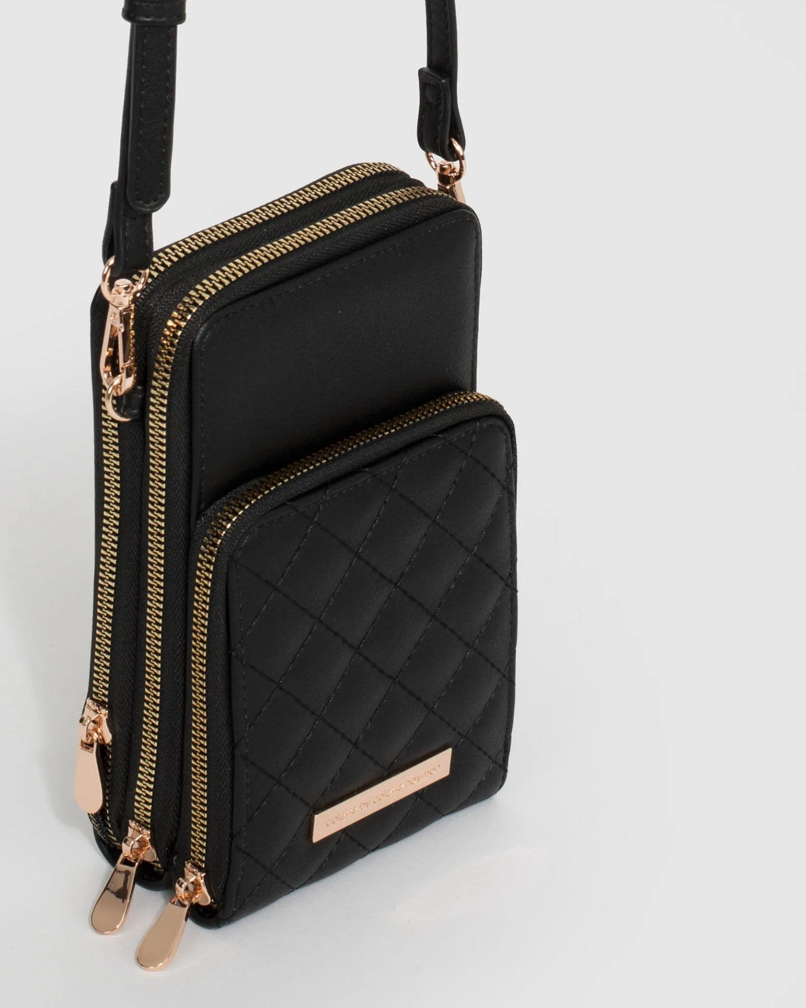 Black Koni Phone Crossbody Bag