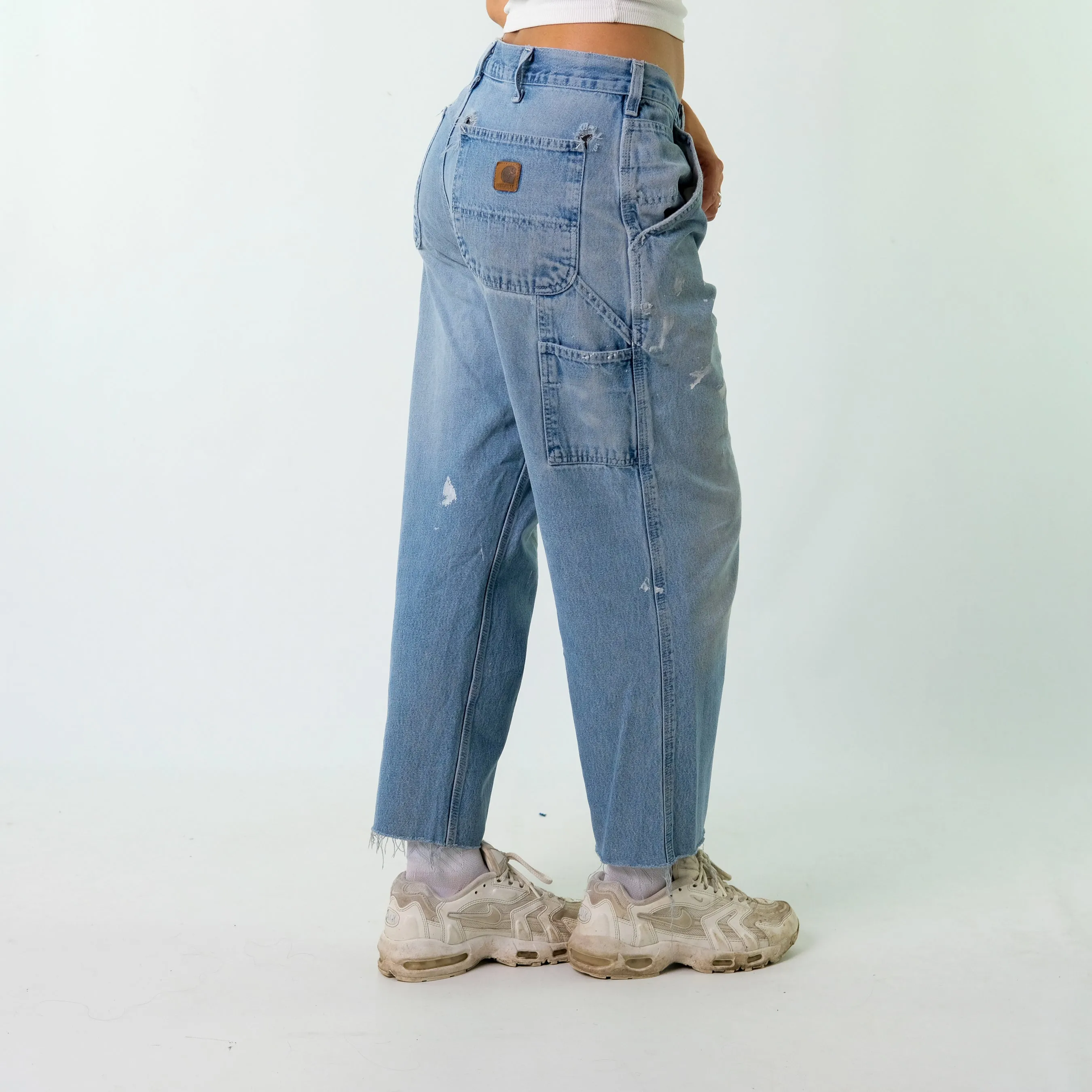 Blue y2ks Carhartt Denim Carpenter Jeans Baggy Pants (32x26)