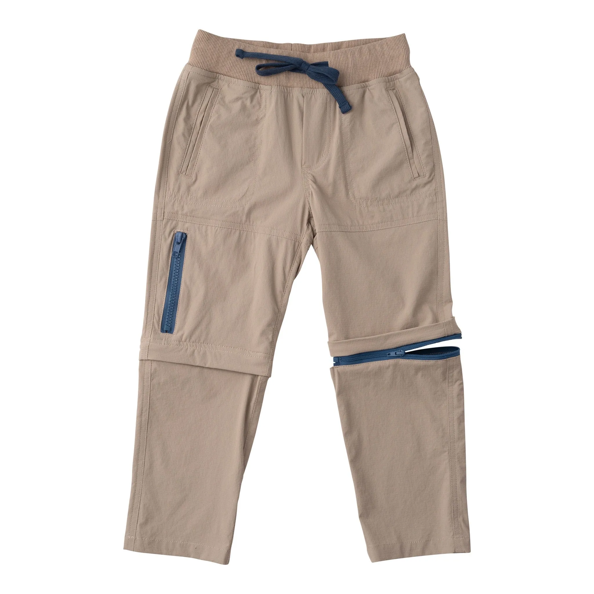 Boy's Zip Off Cargo Pant in Island Fossil Khaki