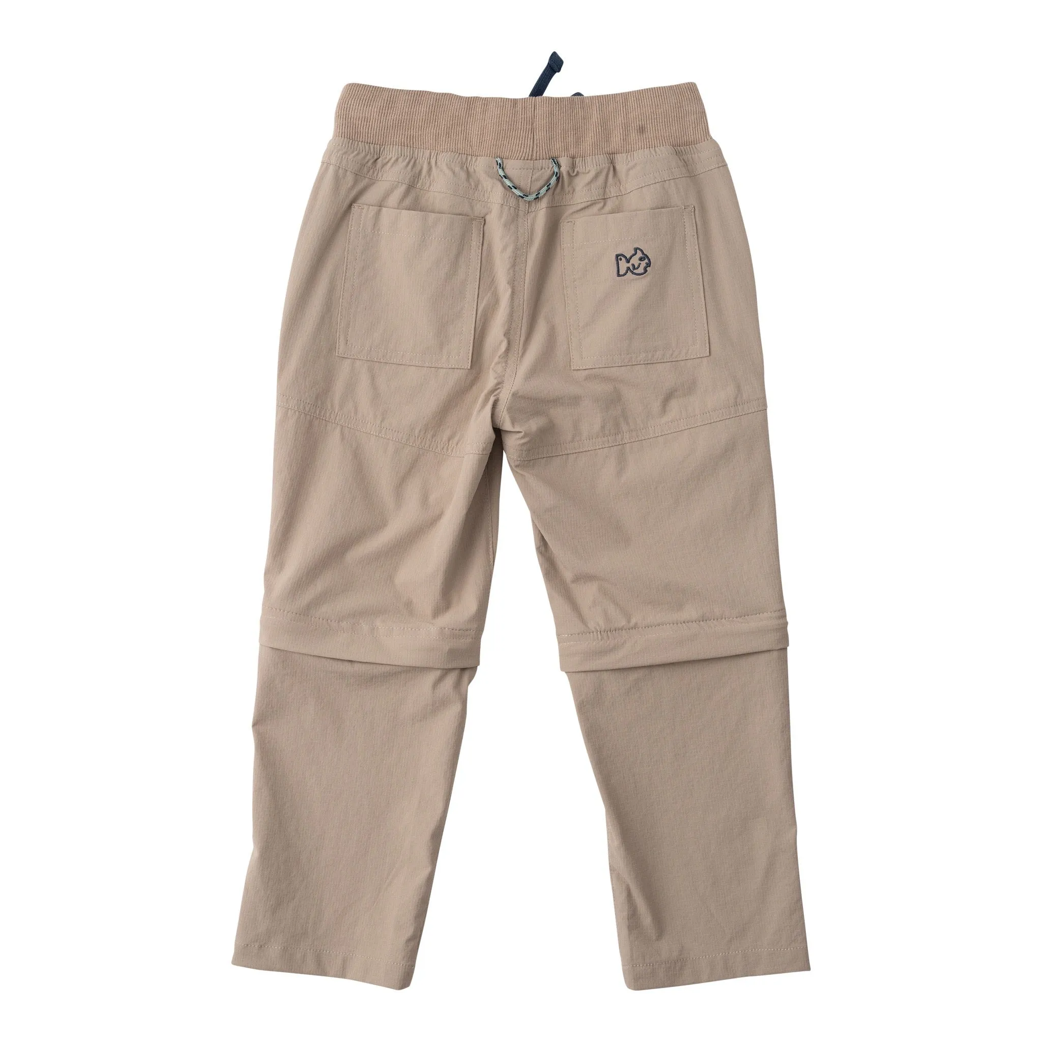 Boy's Zip Off Cargo Pant in Island Fossil Khaki