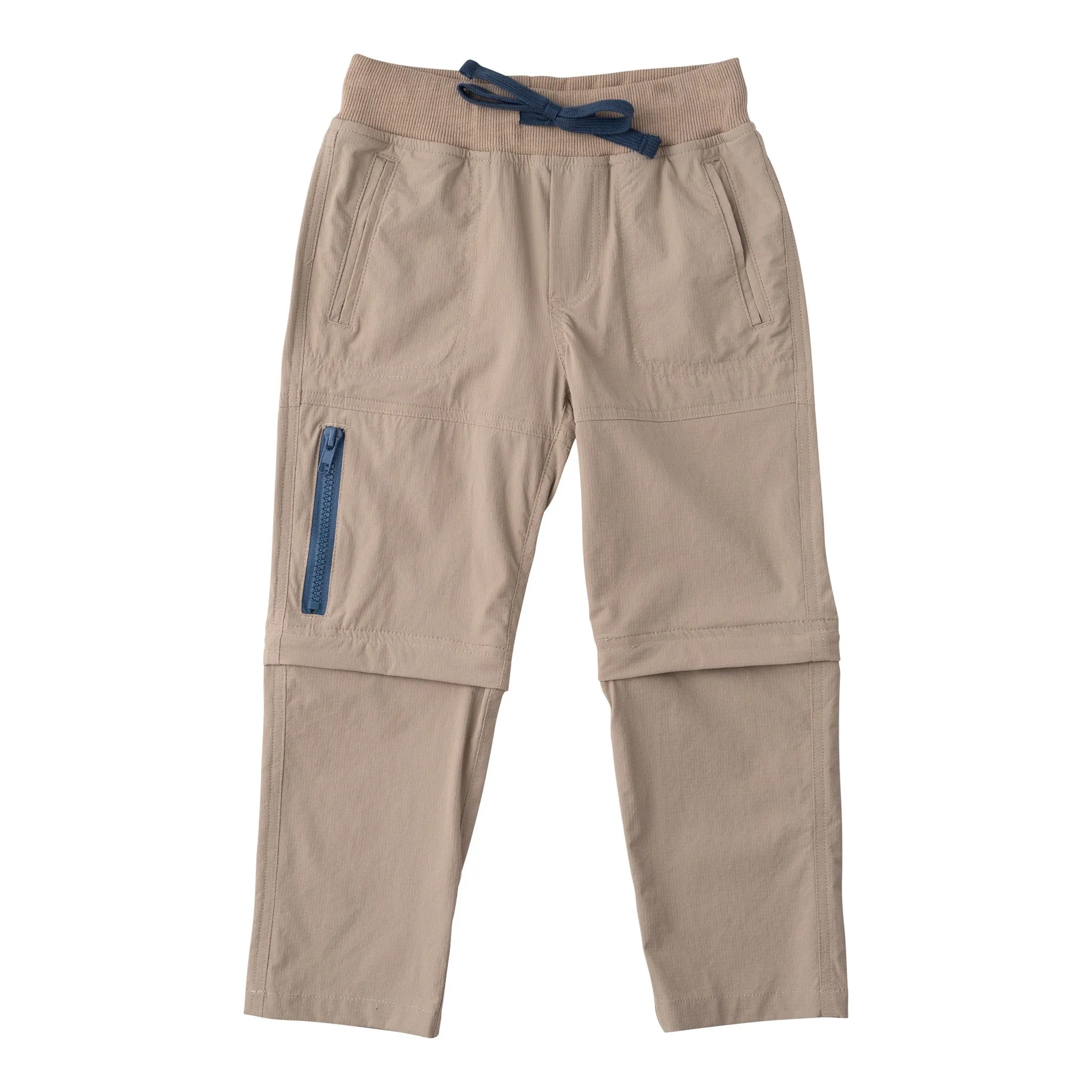 Boy's Zip Off Cargo Pant in Island Fossil Khaki