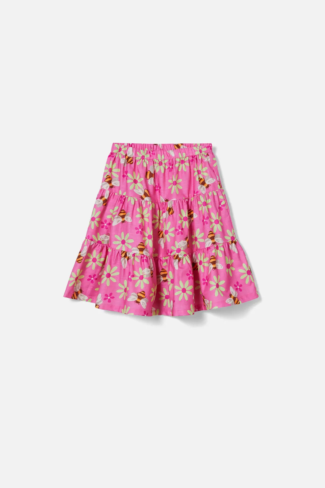 Busy Bees Kids Tiered Skirt