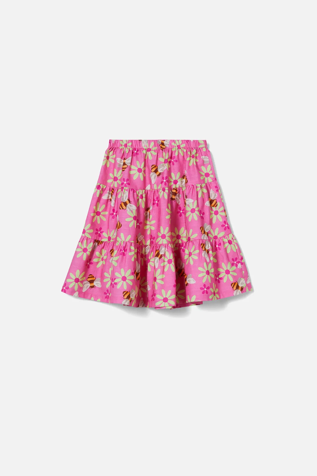 Busy Bees Kids Tiered Skirt