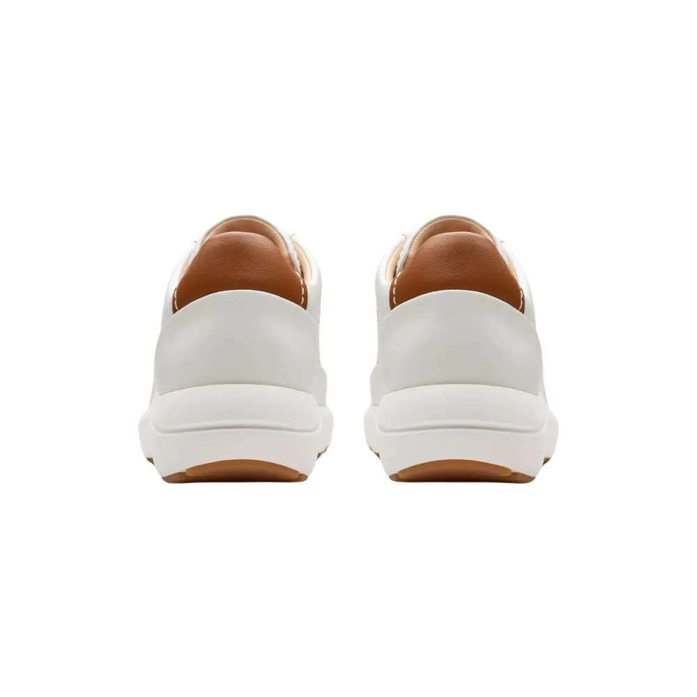 Clarks Tivoli Grace Off White Leather Sneaker (Women's)