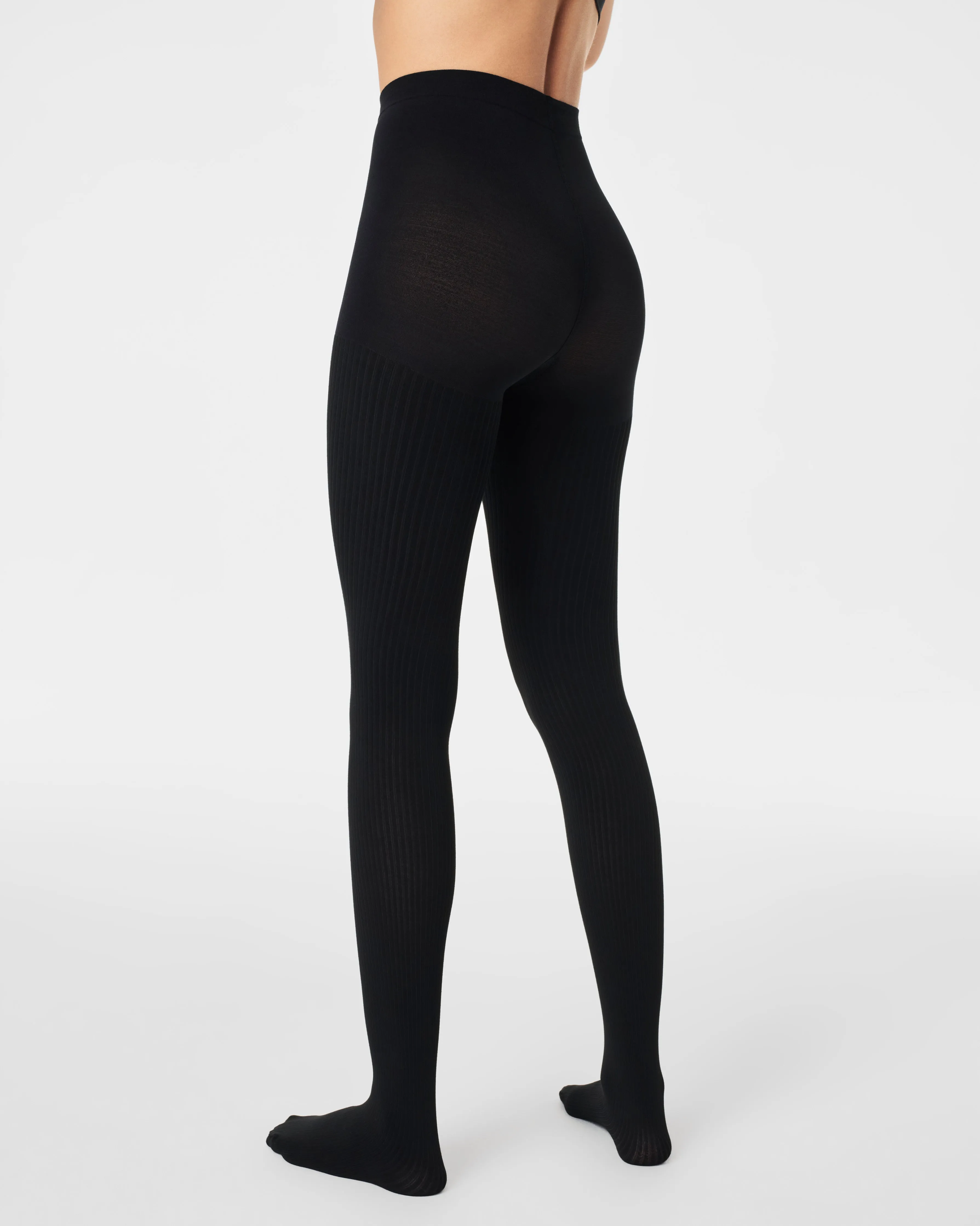 Cozy Rib Knit Shorty Shaping Tights