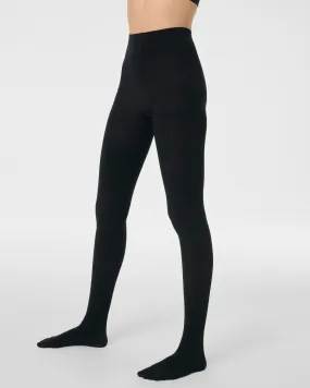 Cozy Rib Knit Shorty Shaping Tights