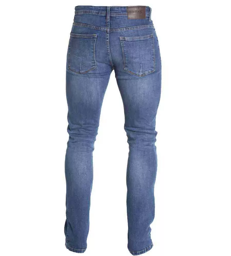 D555 Tall Mens 1959 Fit Stretch Jeans With Rips (HAYDEN)