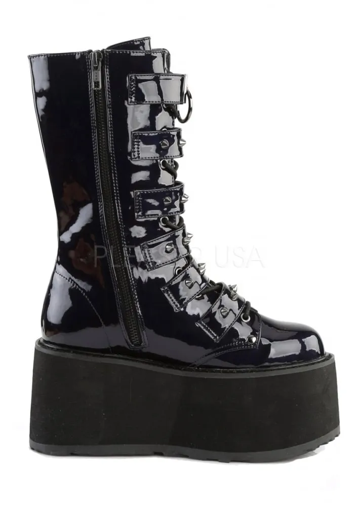 Damned 225 Hologram Gothic Platform Boot