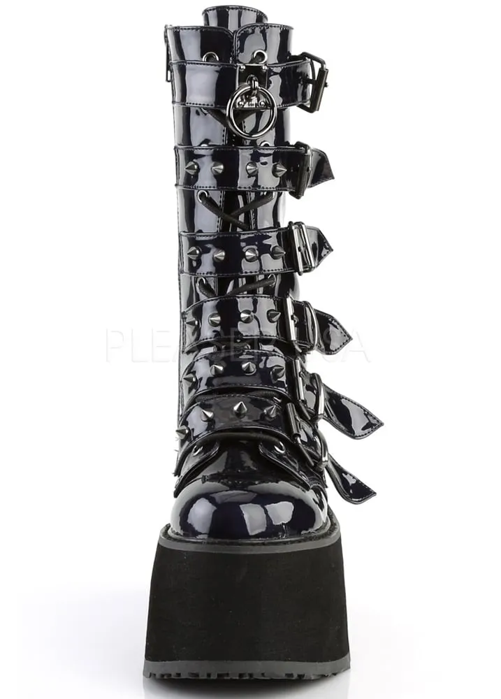 Damned 225 Hologram Gothic Platform Boot