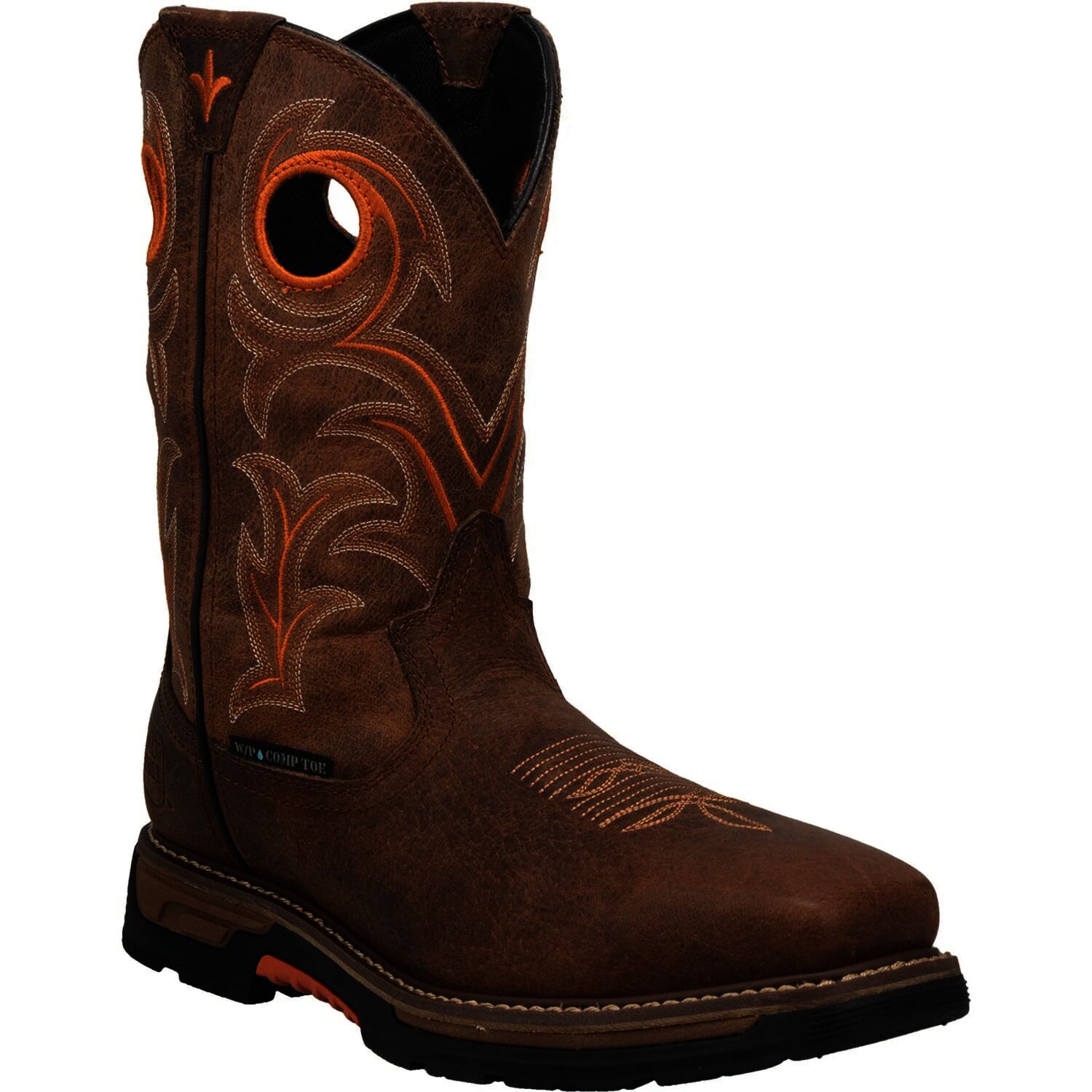 Dan Post Men's Storm's Eye Waterproof Western Boot in Brown