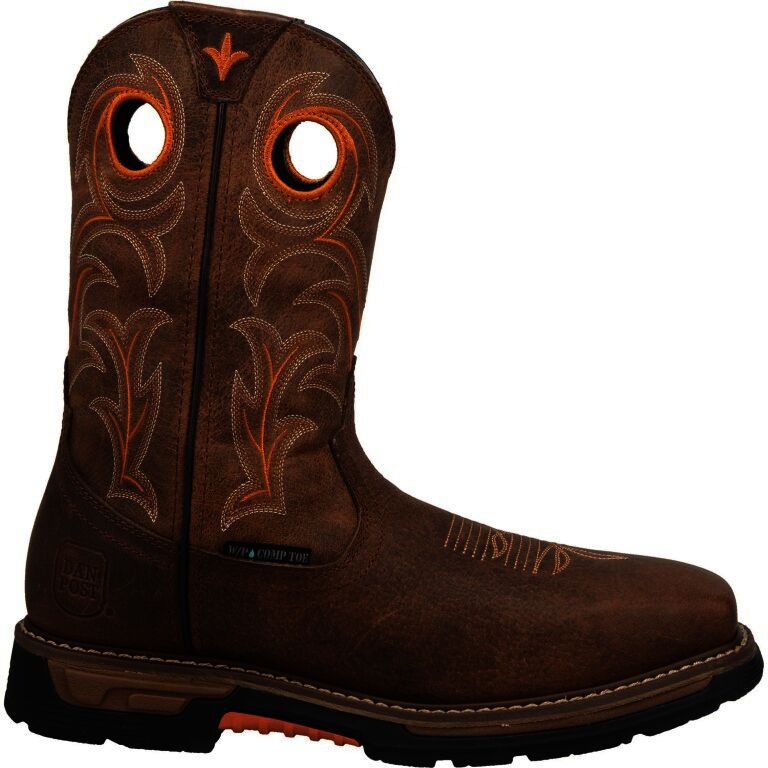 Dan Post Men's Storm's Eye Waterproof Western Boot in Brown