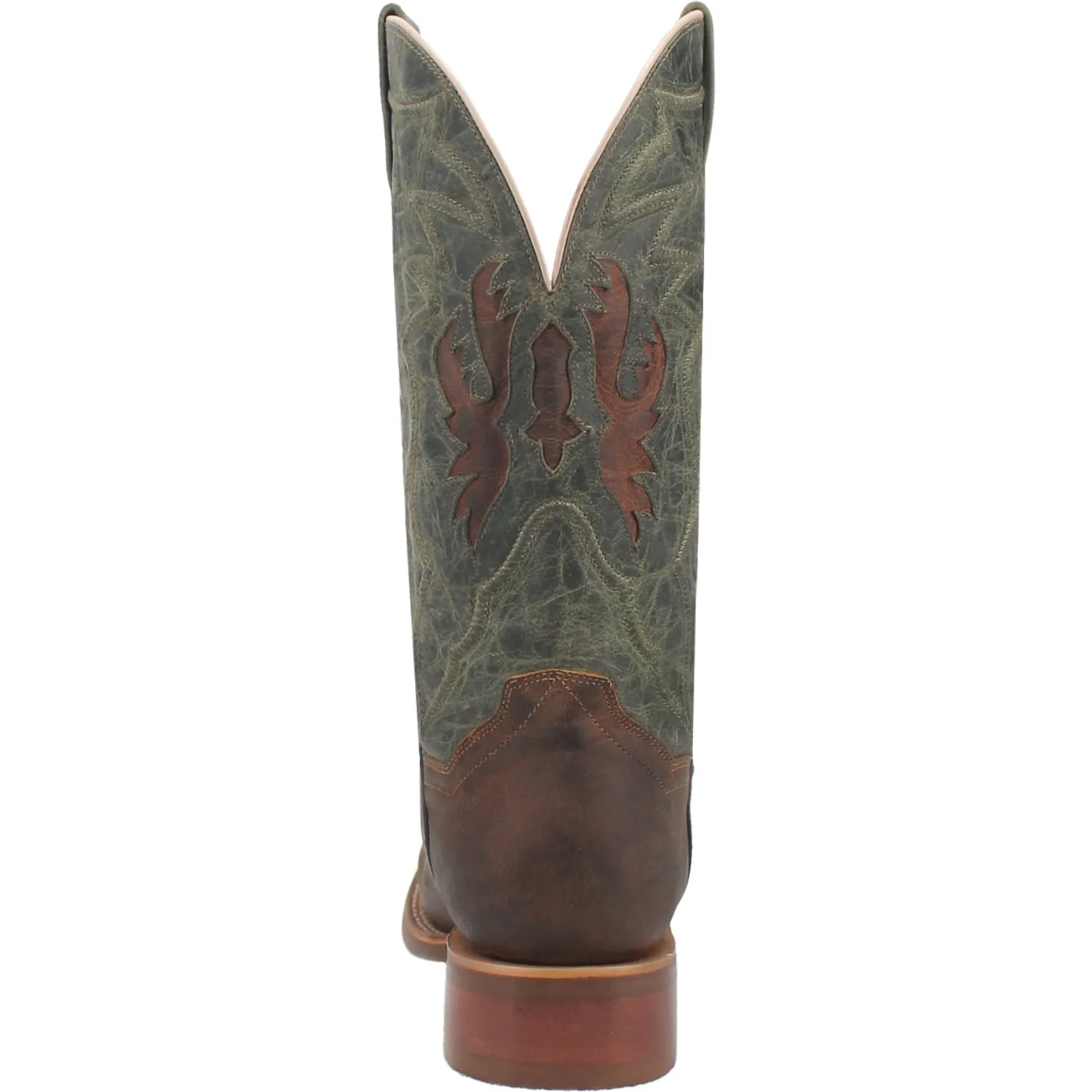 Dan Post Mens Jacob Tan/Turquoise Leather Cowboy Boots