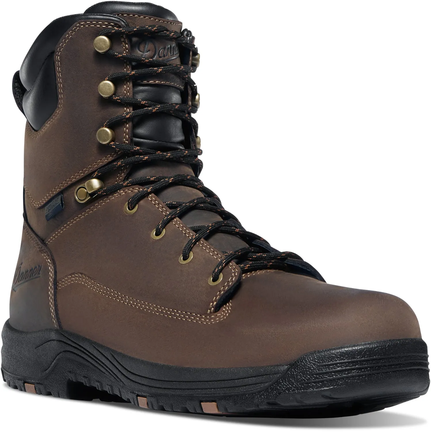 Danner Mens Caliper 8in Brown Leather Work Boots