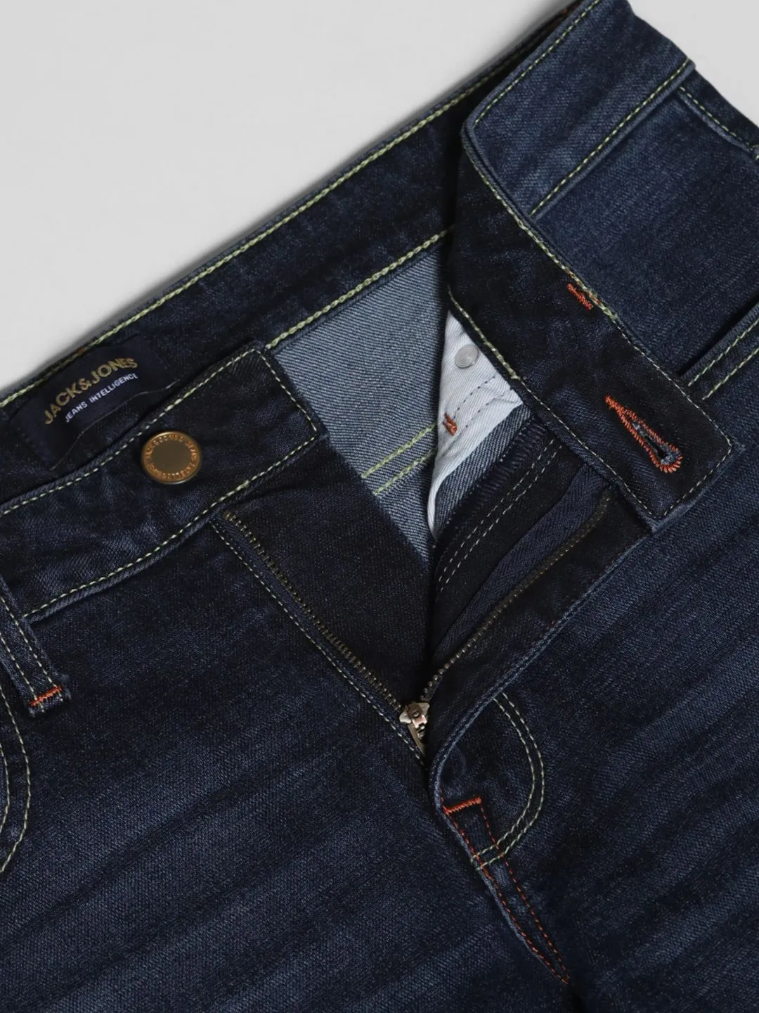 Dark Blue Low Rise Glenn Slim Fit Jeans