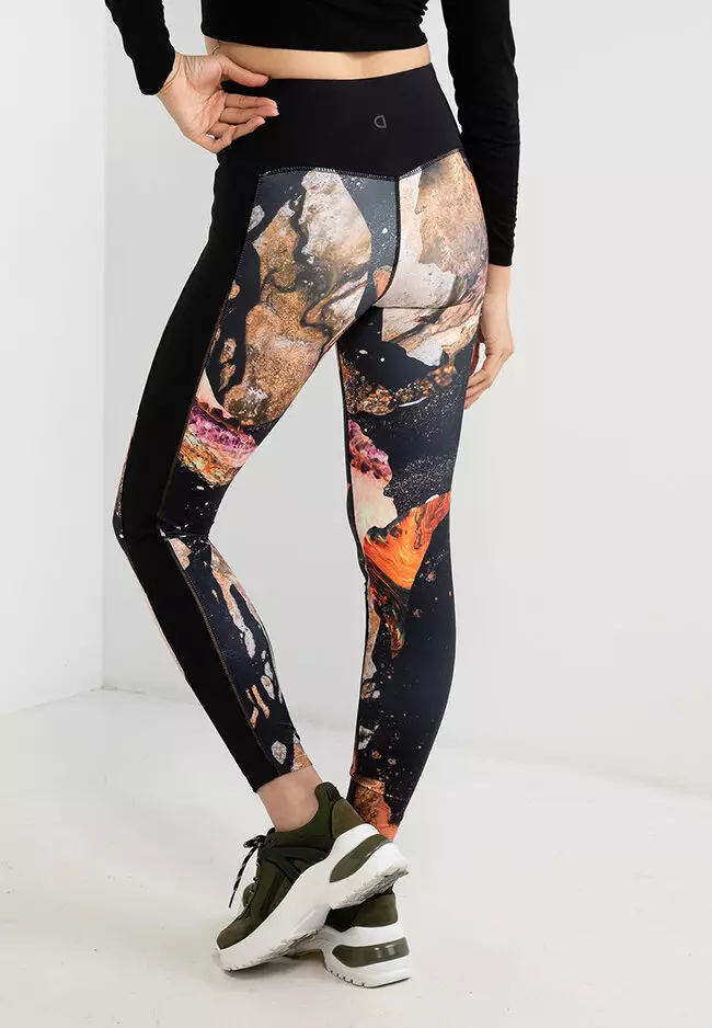 Desigual Mineral-Effect Print Leggings