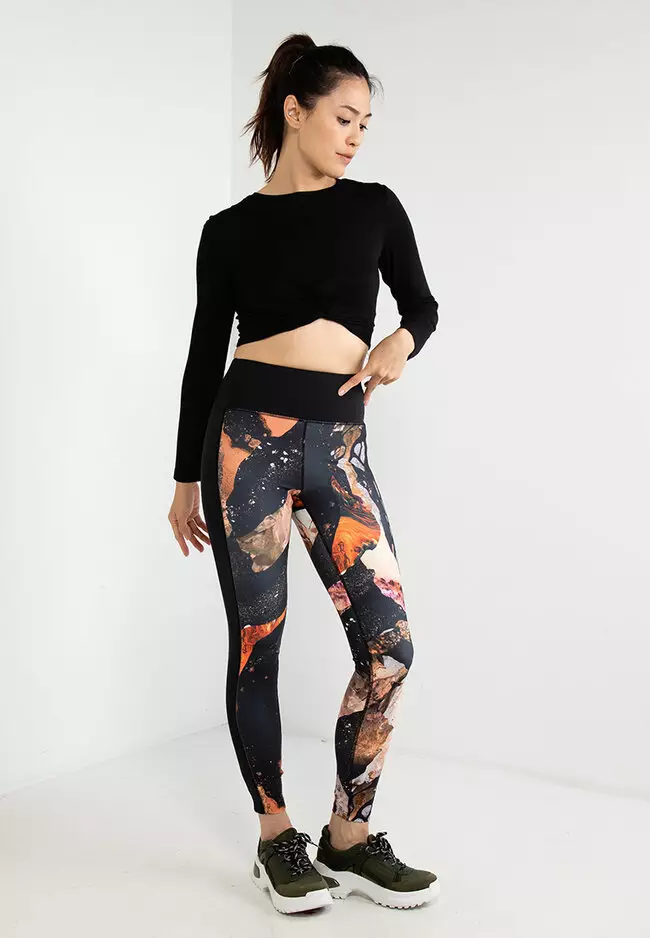 Desigual Mineral-Effect Print Leggings