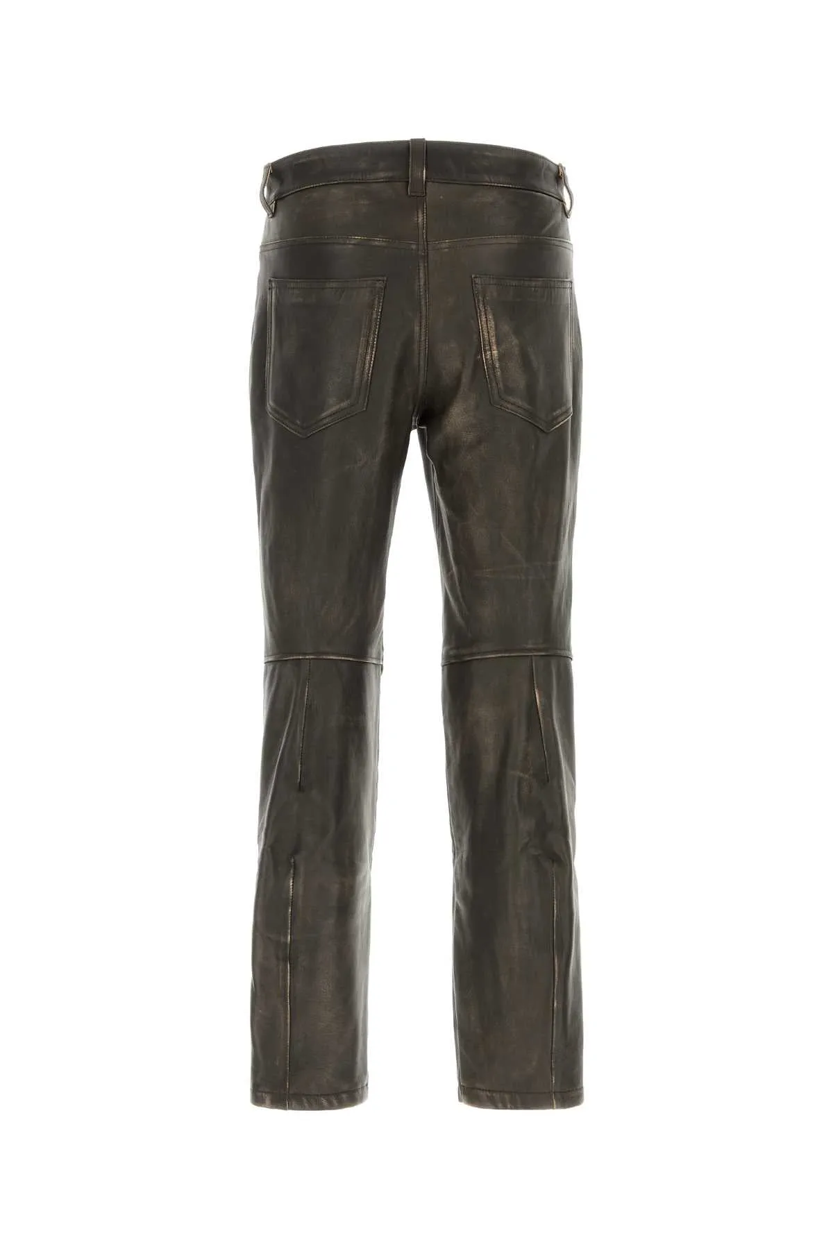 Diesel Brown Leather P Nash Leat Pant