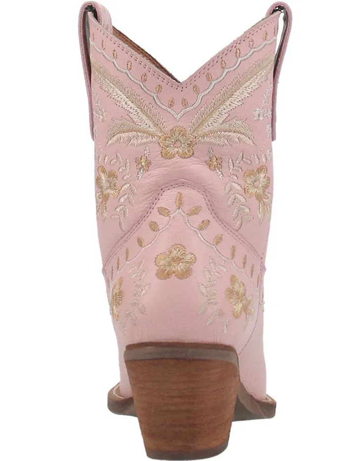 Dingo DI748 Womens Primrose Ankle Western Bootie Pink