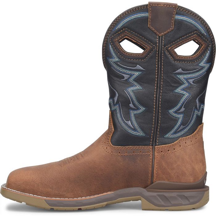 Double H Men's Geddy 11-In Waterproof Wide Square Composite Toe Roper Boot in Brown