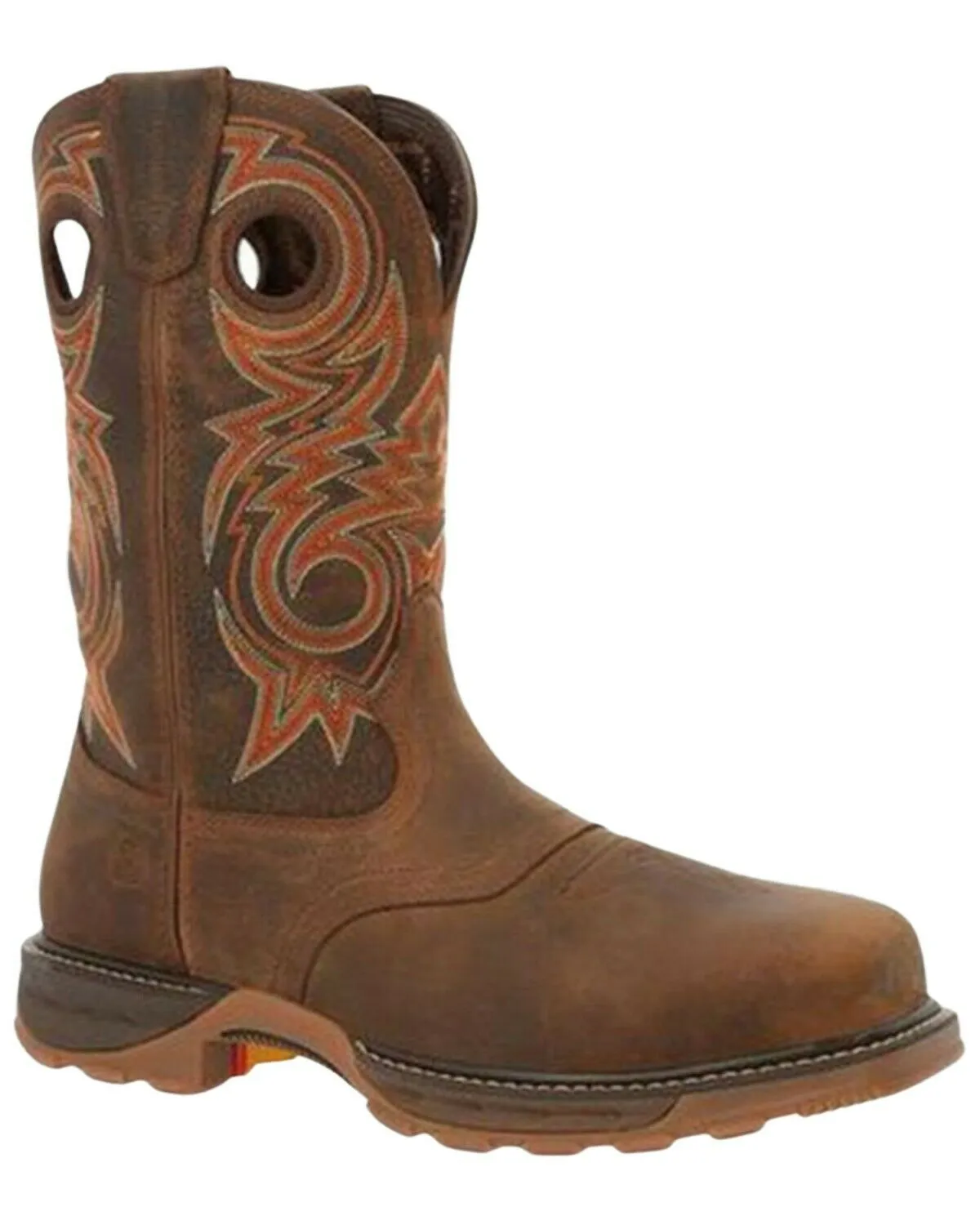 Durango Men's Saddle Waterproof Western Work Boot - Composite Toe - DDB0365