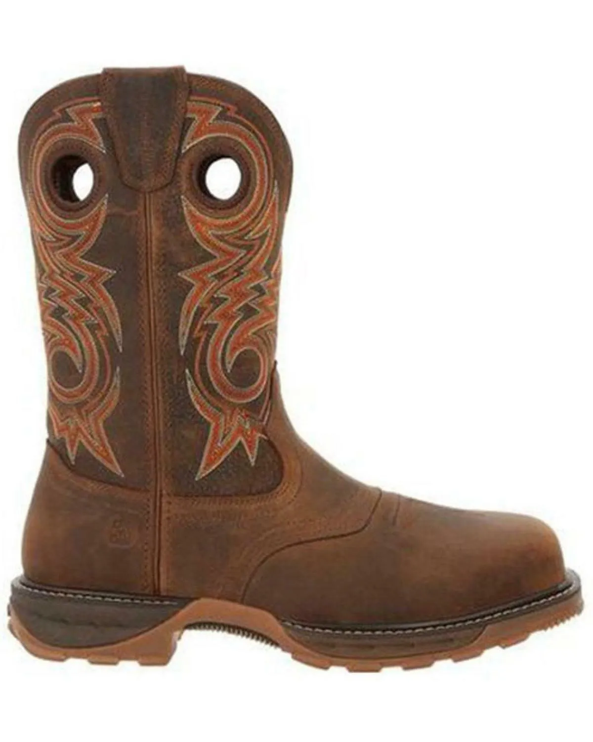 Durango Men's Saddle Waterproof Western Work Boot - Composite Toe - DDB0365