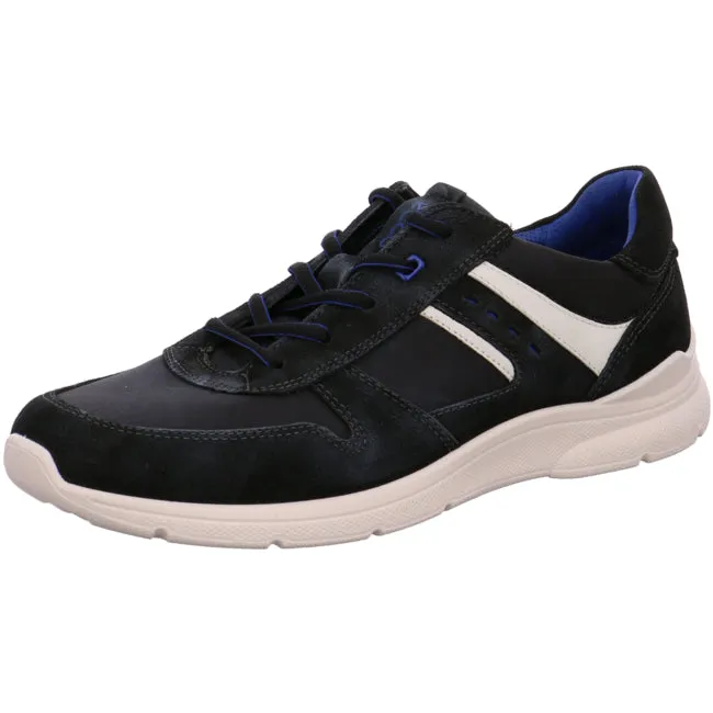 Ecco sporty lace-up shoes for men black