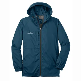 Eddie Bauer Men's Adriatic Blue Packable Wind Jacket