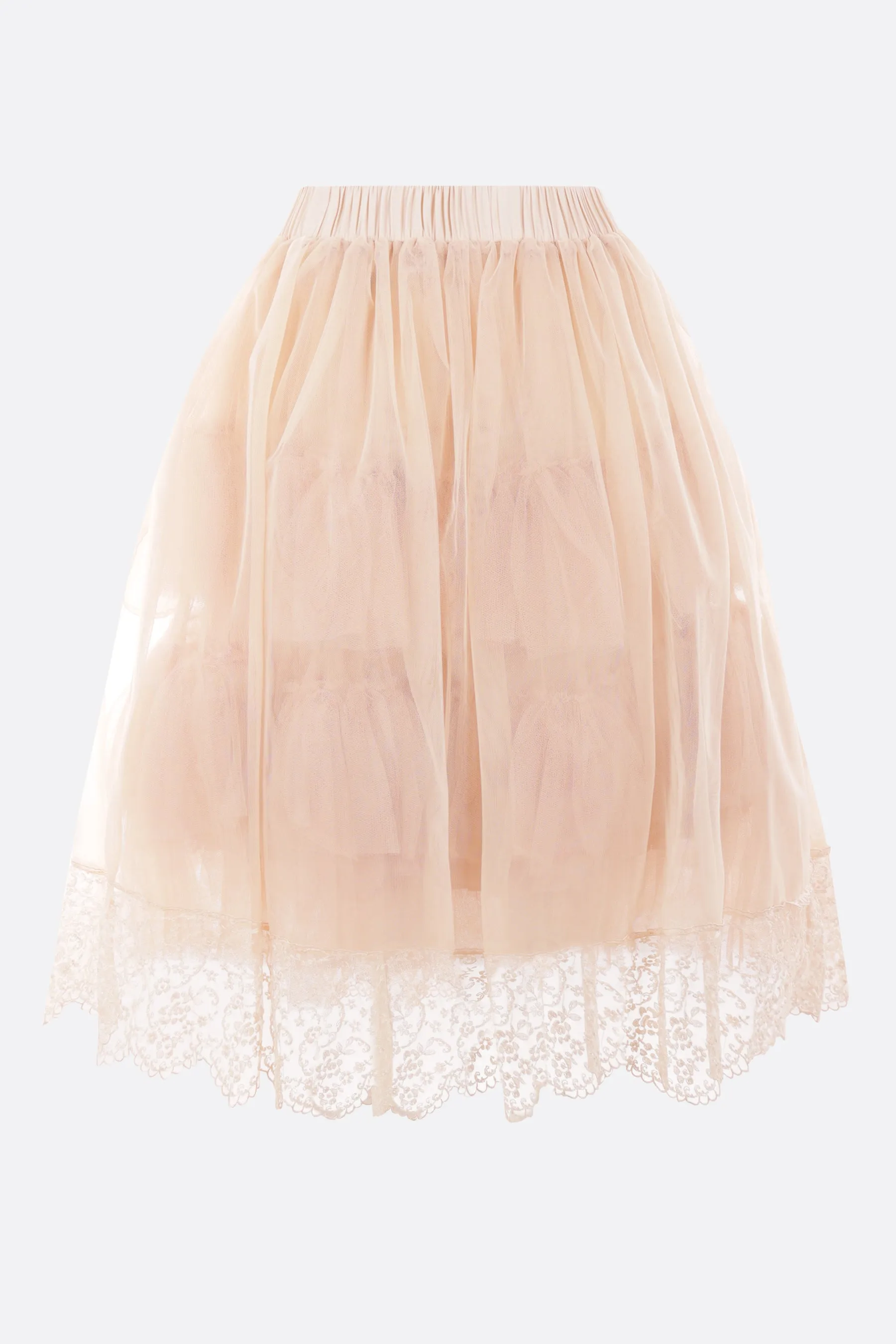 embroidered tulle skirt